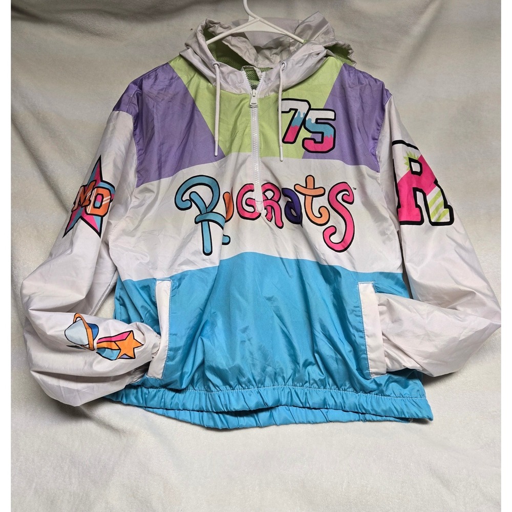 Members Only Nickelodeon Rugrats Susie Carmichael Windbreaker Jacket junior XL
